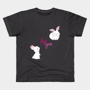 Cute bunny rabbit Kids T-Shirt